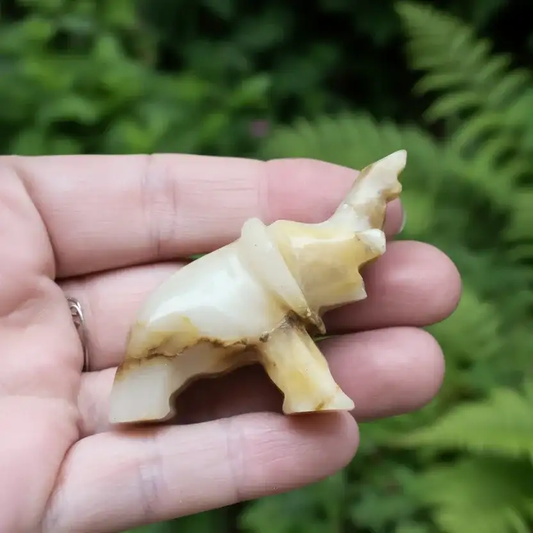 Eléphant en Calcite et Aragonite 32g (PRGFL346 - 64)
