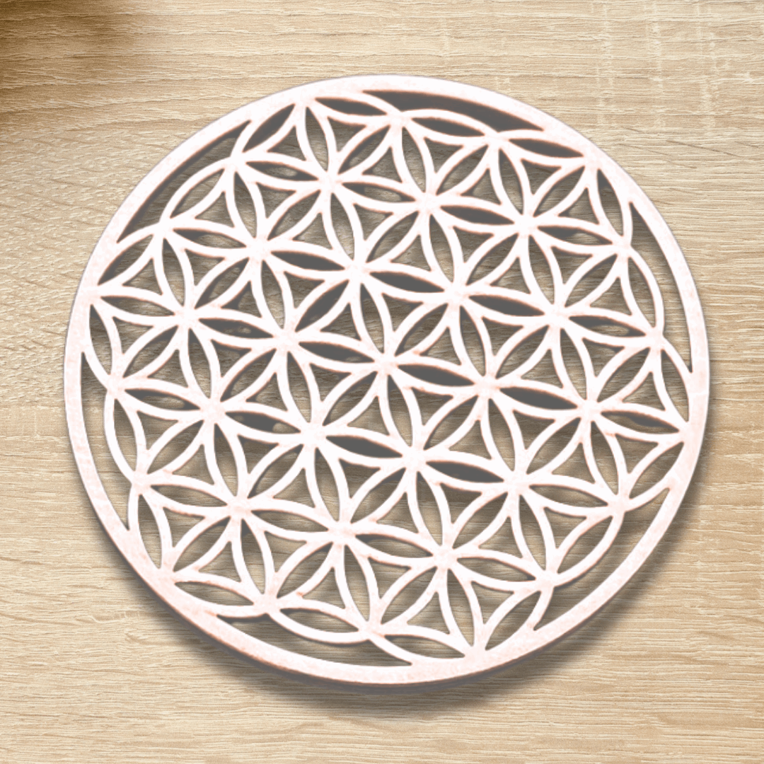 Fleur de vie 3D en bois 10 cm