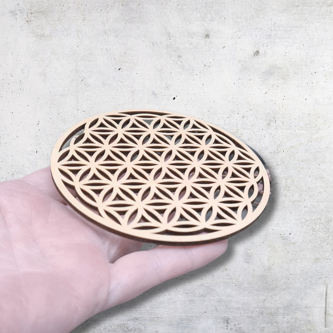 Fleur de vie 3D en bois 10 cm