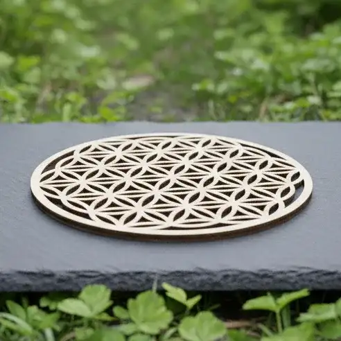 Fleur de vie 3D en bois 10 cm
