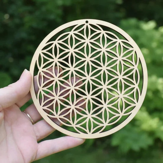 Fleur De Vie 14cm - Objet Purification Énergie Méditation - Fabriqué En France