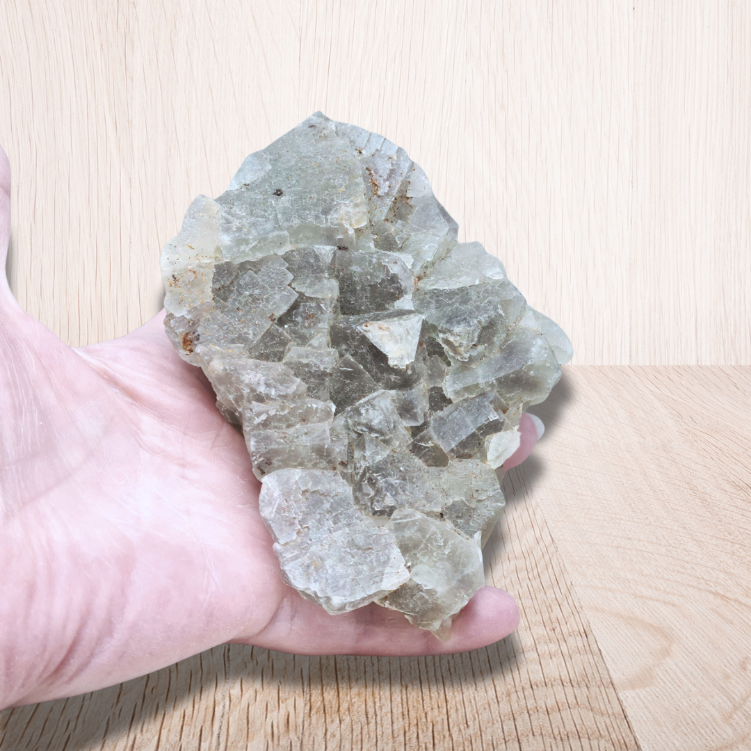 Fluorite (ou Fluorine) verte brute 487g (MB237) - ENAE Minéraux