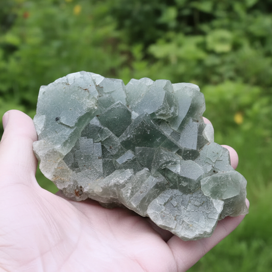 Fluorite (ou Fluorine) verte brute 487g (MB237)