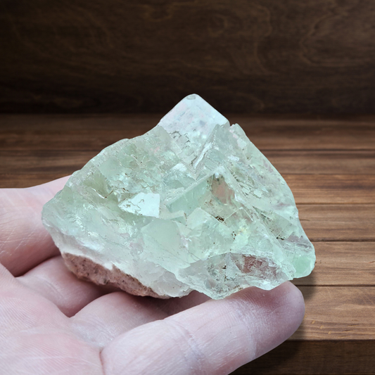 Fluorite cubique verte brute 128g (MB387)