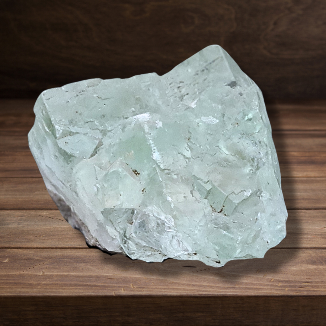 Fluorite cubique verte brute 128g (MB387) - ENAE Minéraux