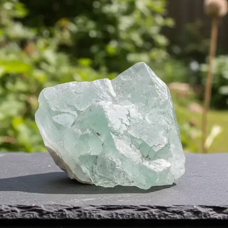 Fluorite cubique verte brute 128g (MB387)