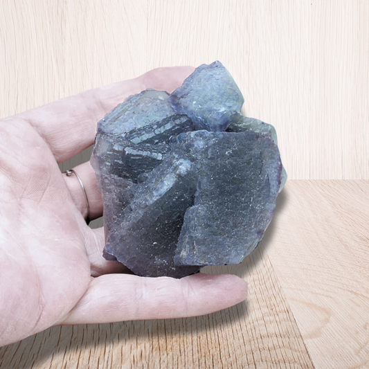 Fluorite bleu-verte brute 207g (MB402) - ENAE Minéraux