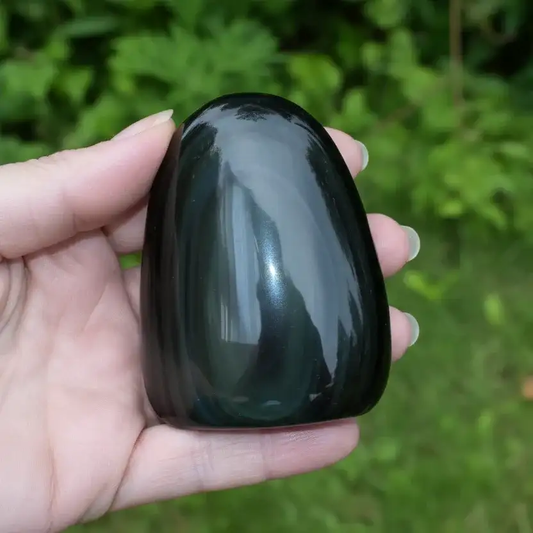 Forme libre à poser en Obsidienne Œil Céleste 160g (PRGFL579)