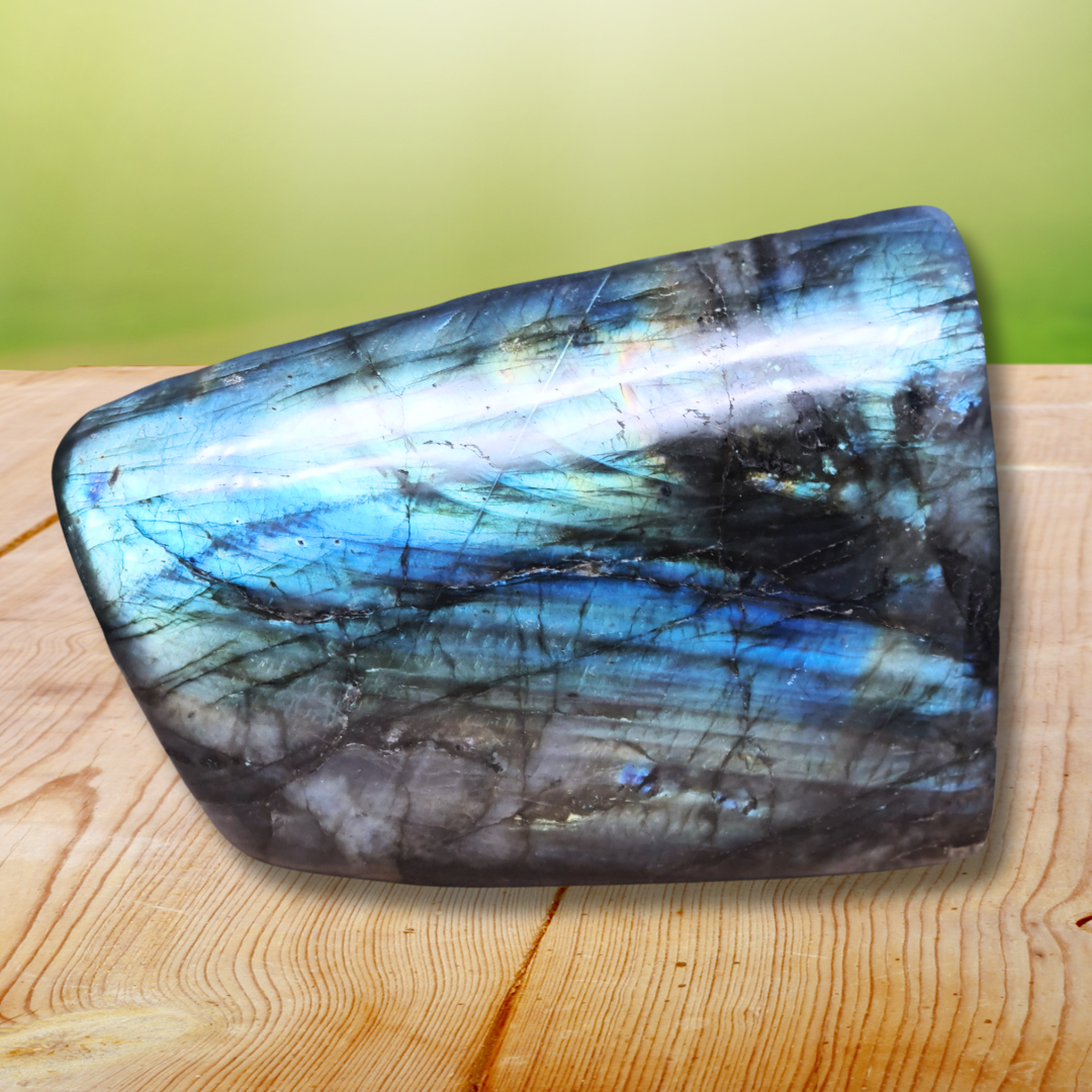 Forme libre en Labradorite 1015g (PRGFL527-6) - ENAE Minéraux