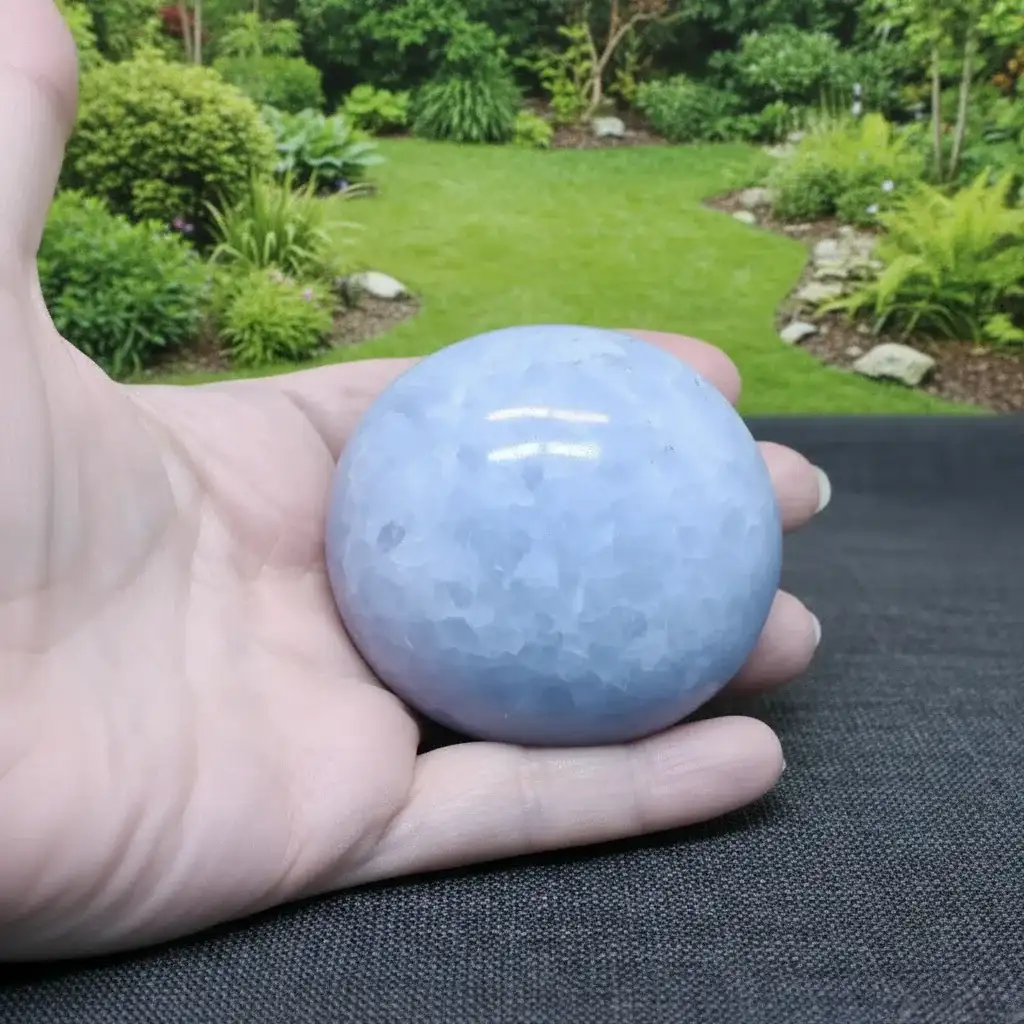 Galet en Calcite bleue 192g (PRGFL529 - 5)
