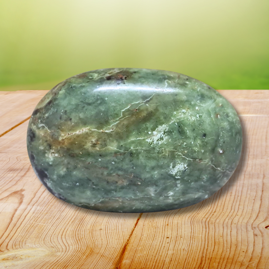 Galet en Chrysoprase (PRGFL635-7) - ENAE Minéraux