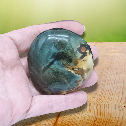 Galet poli en Jaspe Polychrome 120g (PRGFL359-14)