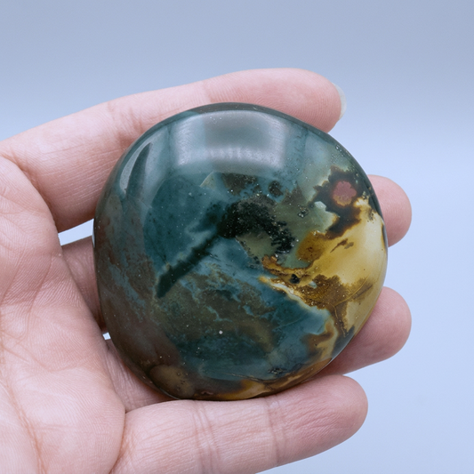 Galet poli en Jaspe Polychrome 120g (PRGFL359 - 14)