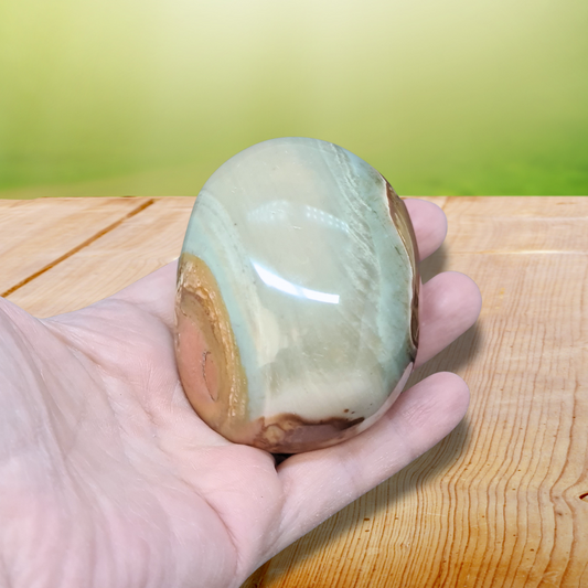 Galet poli en Jaspe Polychrome 234g (PRGFL359-13)