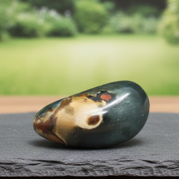 Galet poli en Jaspe Polychrome 120g (PRGFL359-14)