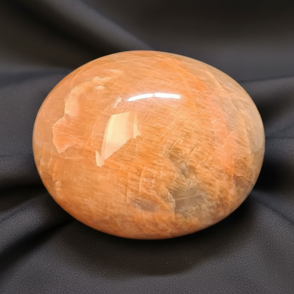 Galet en Pierre de Lune orange 193g (PRGFL716)