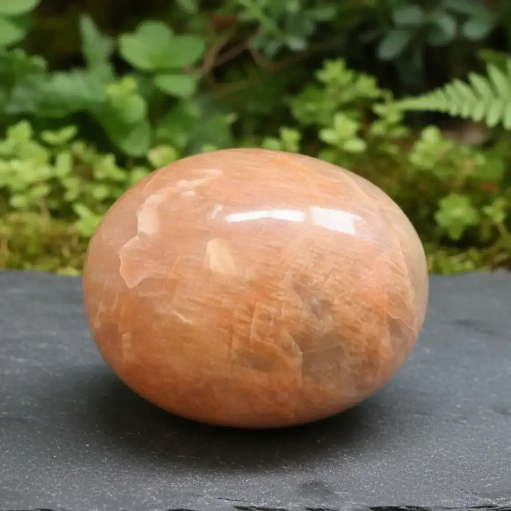 Galet en Pierre de Lune orange 193g (PRGFL716)