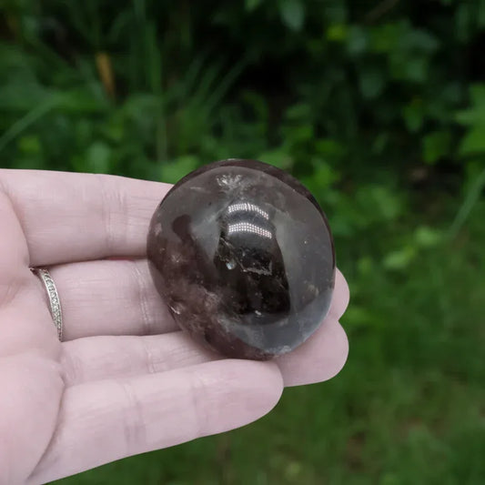 Galet en Quartz fumé Morion 55g (PRGFL151)