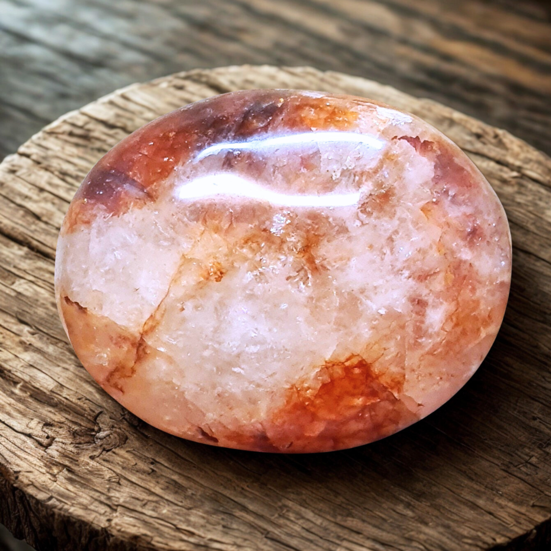 Galet en Quartz hématoïde 129g (PRGFL722)