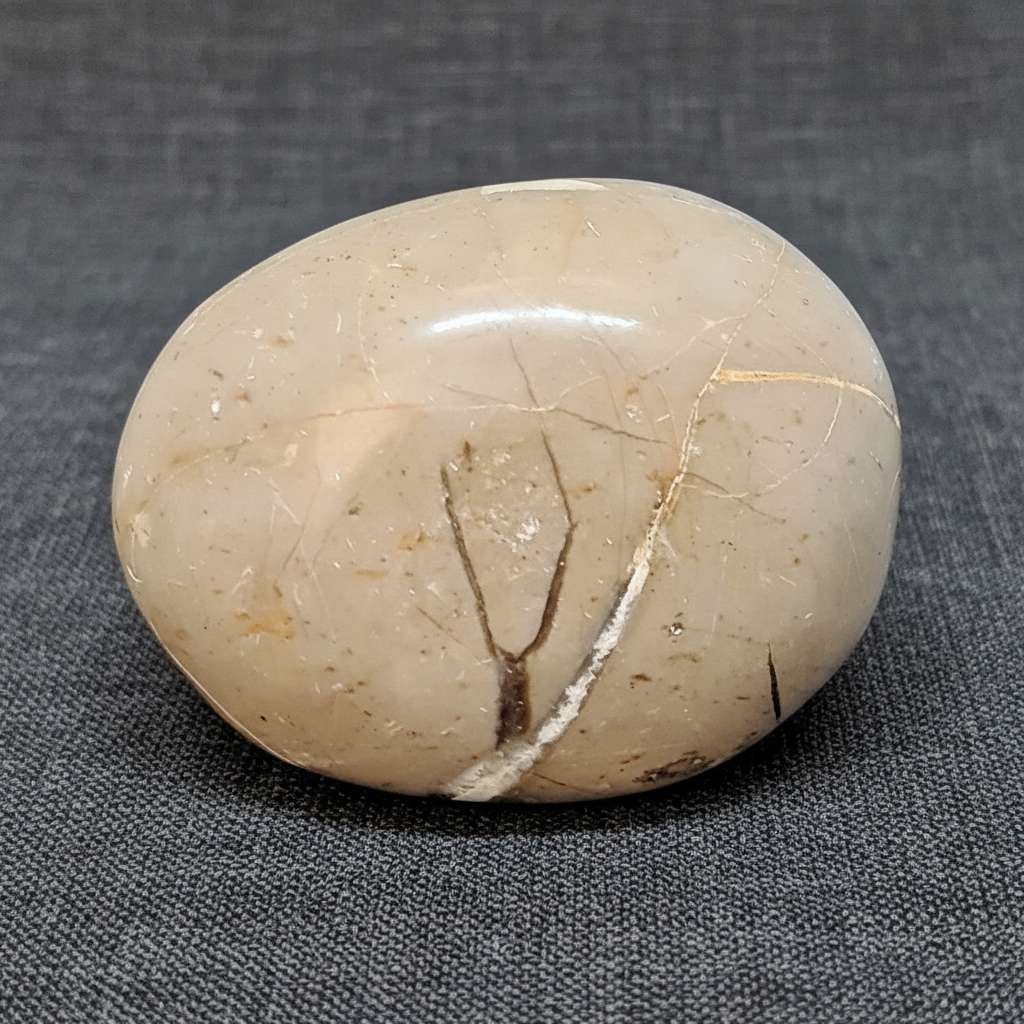 Galet en Septaria et Calcite jaune 155g (PRGFL717)