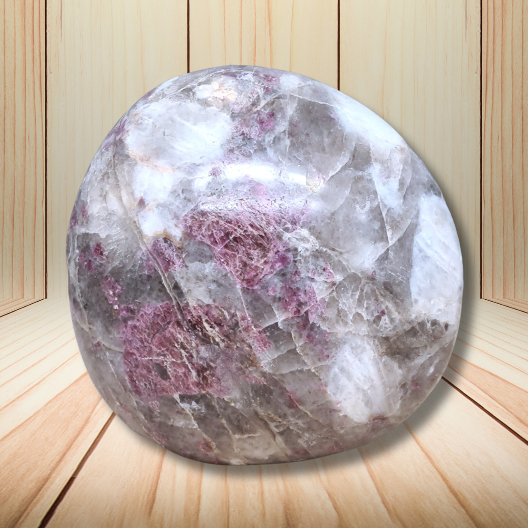 Galet en Tourmaline rose (Rubellite) 125g (PRGFL526-7)