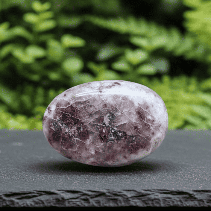 Galet en Quartz et Rubellite (Tourmaline rose) 126g (PRGFL526 - 1)