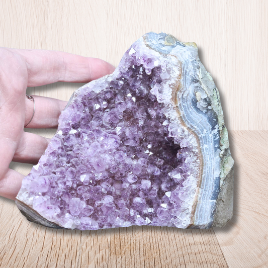 Géode d'Améthyste brute 872g (MB330-14)