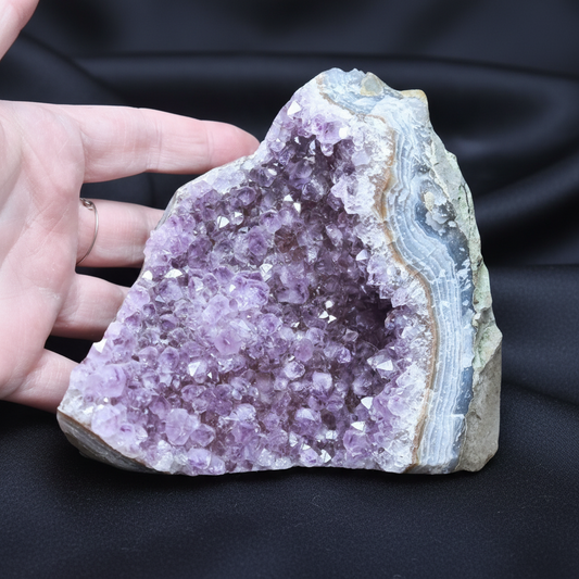 Géode d'Améthyste brute 872g (MB330-14)
