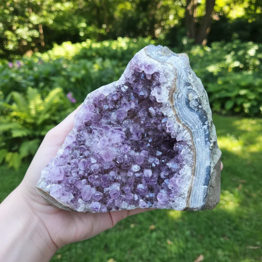 Géode d'Améthyste brute 872g (MB330-14)