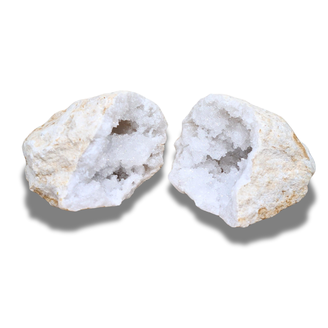 Géode complète de Cristal de Roche 628g (MB306-18) - ENAE Minéraux