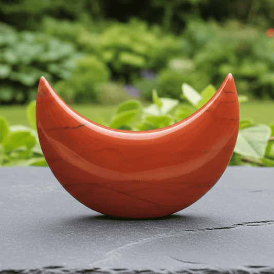 Lune polie en Jaspe rouge 135g (PRGFL397 - 8)