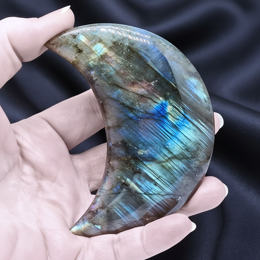 Lune polie en Labradorite 139g (PRGFL397-5)