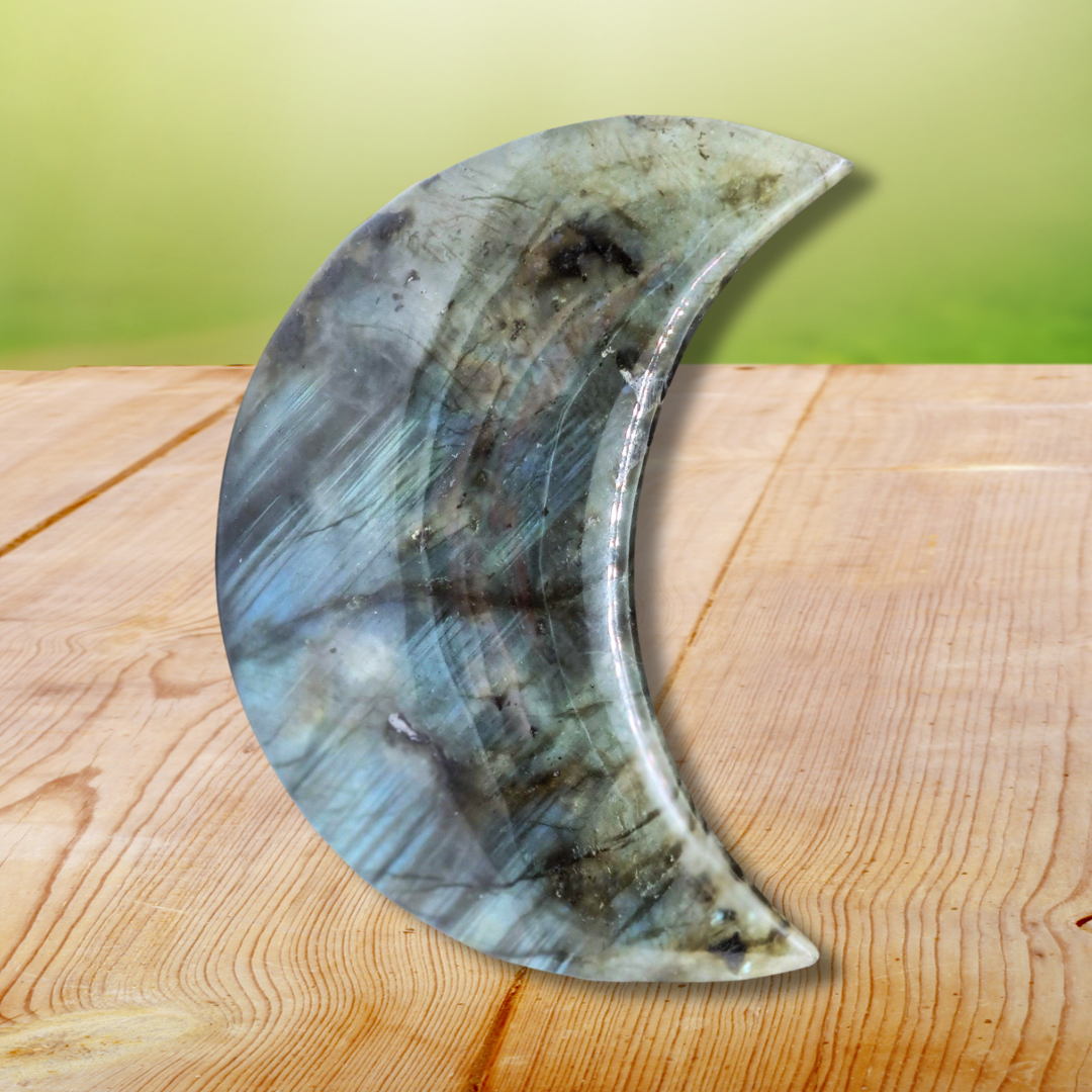 Lune polie en Labradorite 139g (PRGFL397-5) - ENAE Minéraux