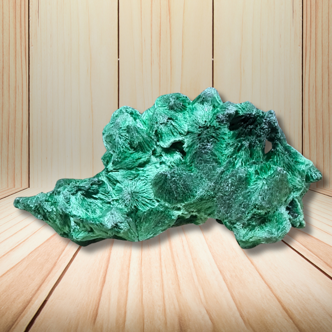 Malachite fibreuse brute 39g (MB495-5) - ENAE Minéraux