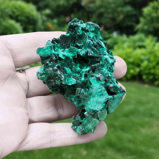 Malachite fibreuse brute 102g (MB495-4)