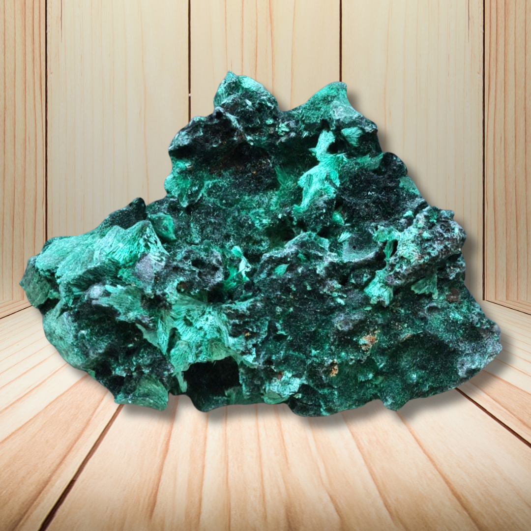 Malachite fibreuse brute 102g (MB495-4) - ENAE Minéraux