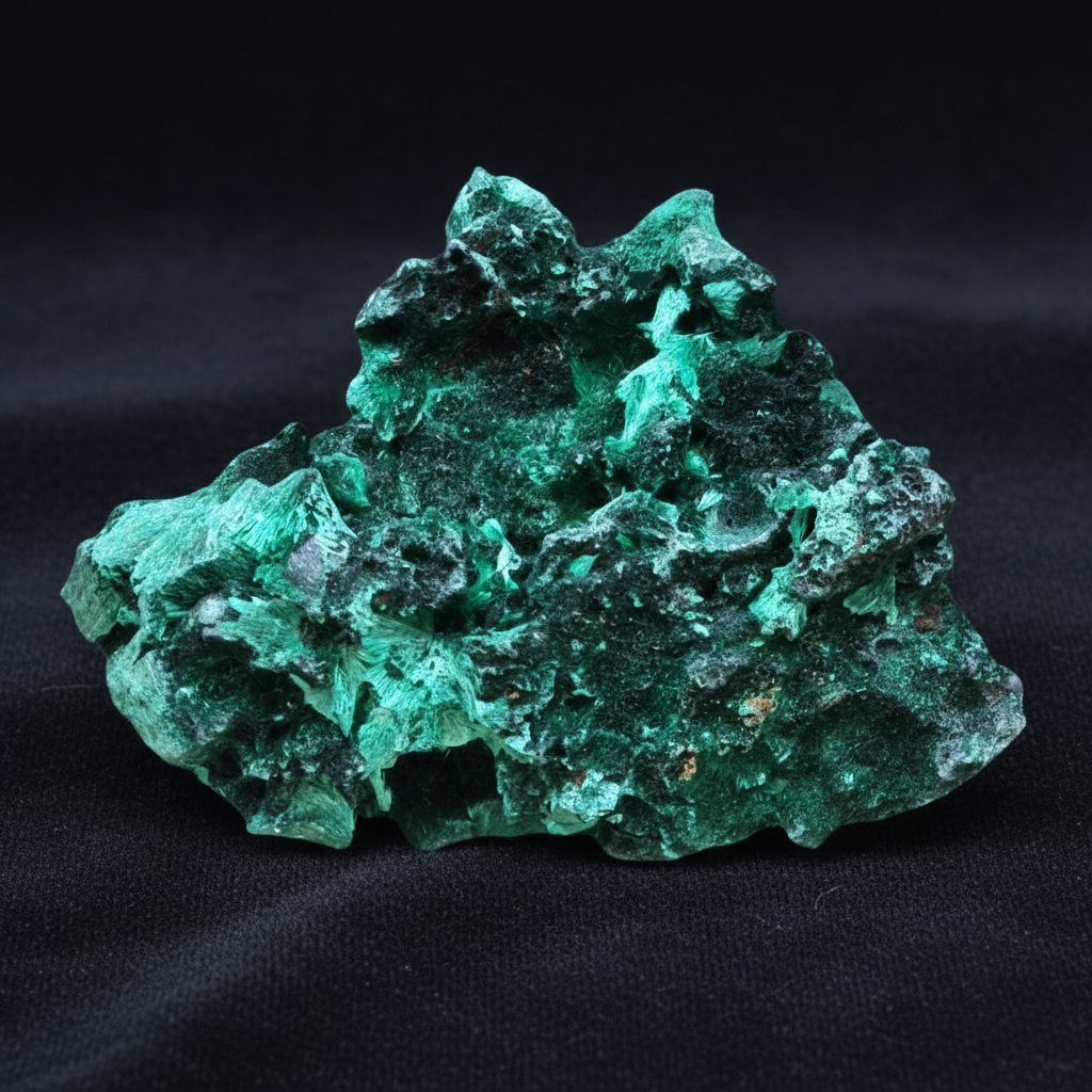 Malachite fibreuse brute 102g (MB495-4)
