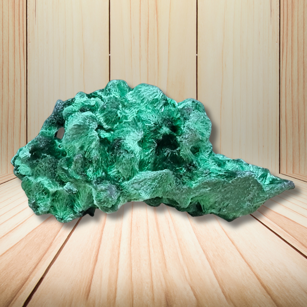 Malachite fibreuse brute 39g (MB495-5) - ENAE Minéraux