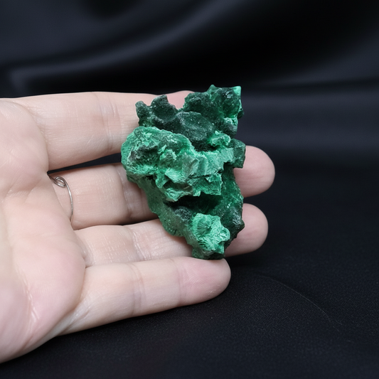 Malachite fibreuse brute 44g (MB495-7)