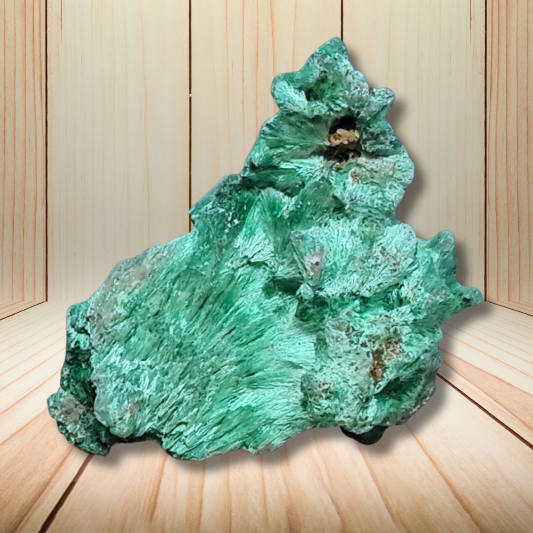 Malachite fibreuse brute 44g (MB495-7) - ENAE Minéraux