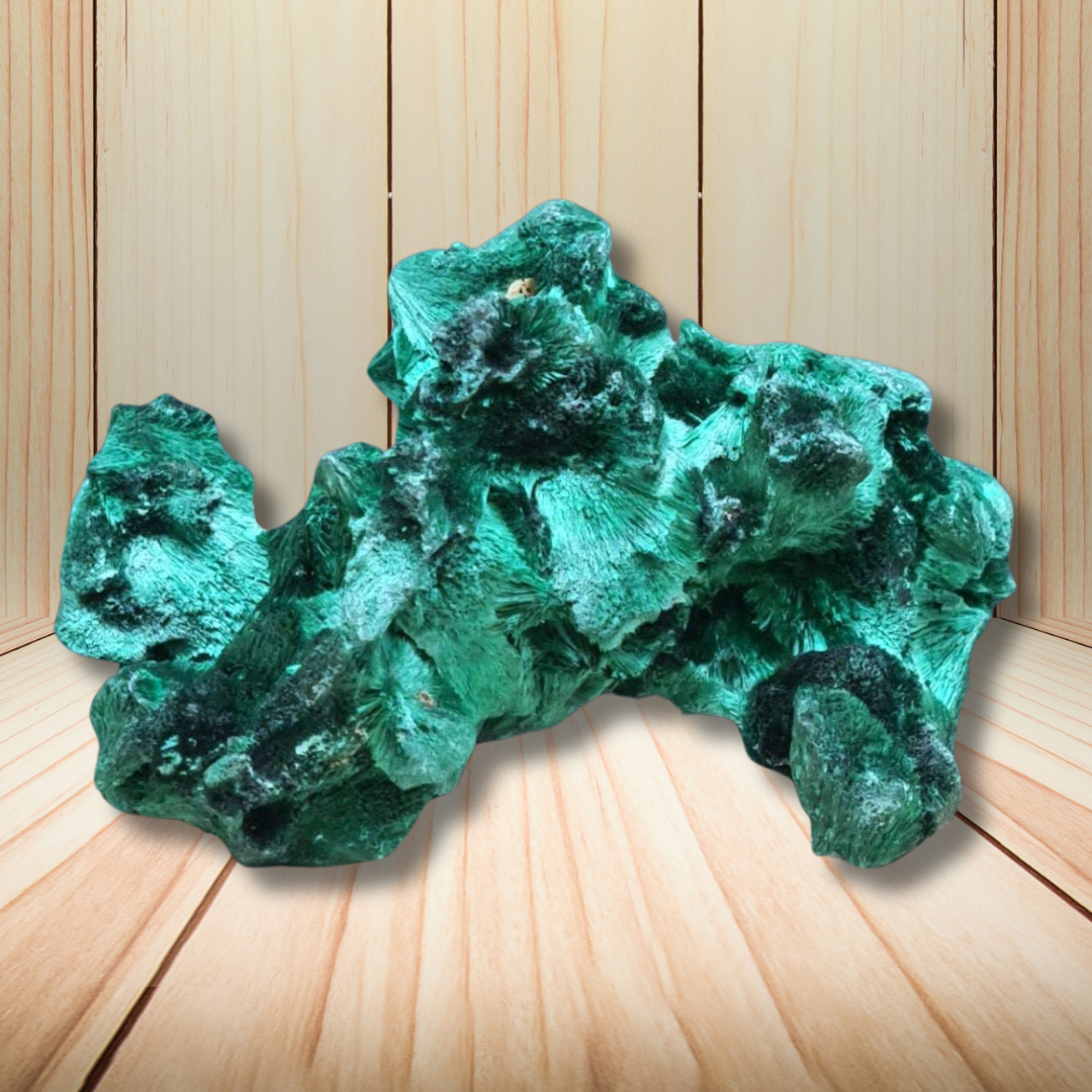 Malachite fibreuse brute 39g (MB495-2) - ENAE Minéraux