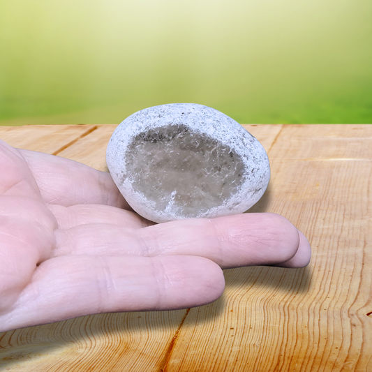 Nodule poli de Quartz fumé 55g (PRGFL510-8) - ENAE Minéraux