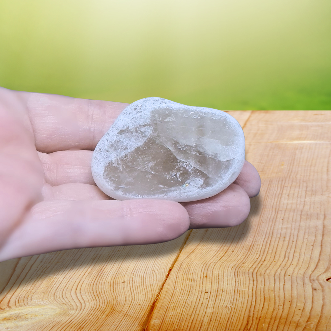 Nodule poli de Quartz fumé 44g (PRGFL510-7) - ENAE Minéraux