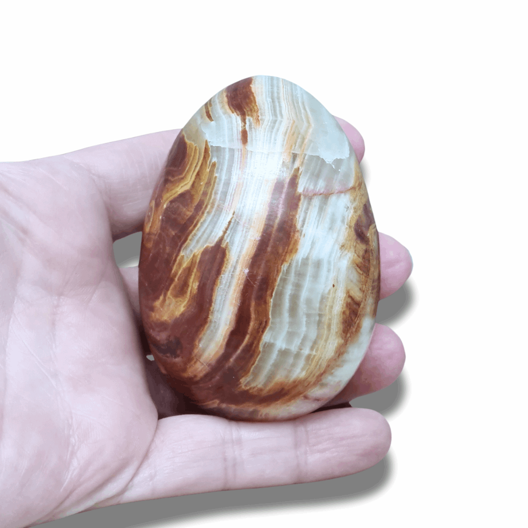 Œuf en Aragonite et Calcite (PRGFL620-6) - ENAE Minéraux