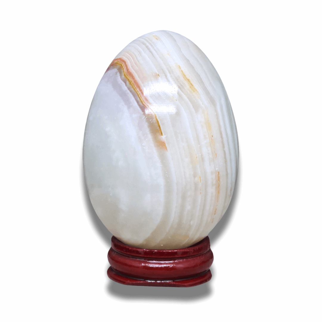 Œuf en Aragonite et Calcite (PRGFL620-7) - ENAE Minéraux