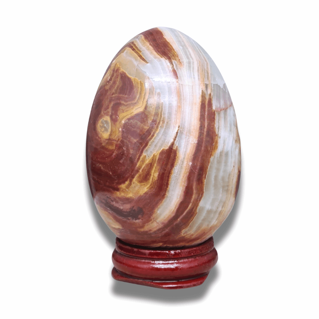Œuf en Aragonite et Calcite (PRGFL620-6) - ENAE Minéraux