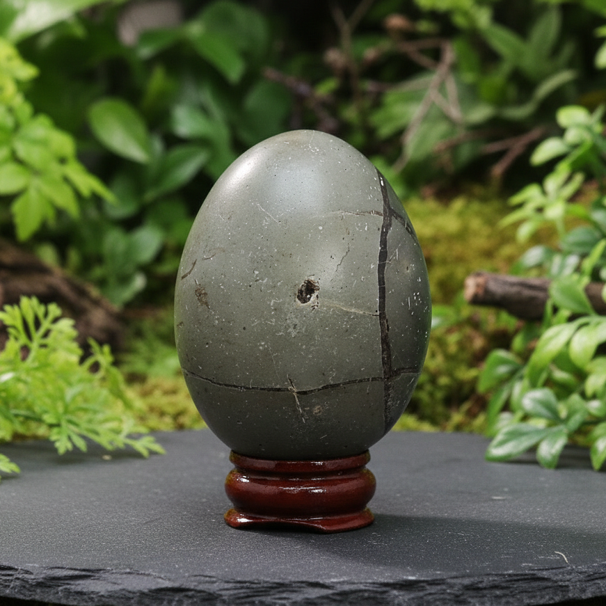 Œuf en Septaria brut et poli 102g (PRGFL588-6)