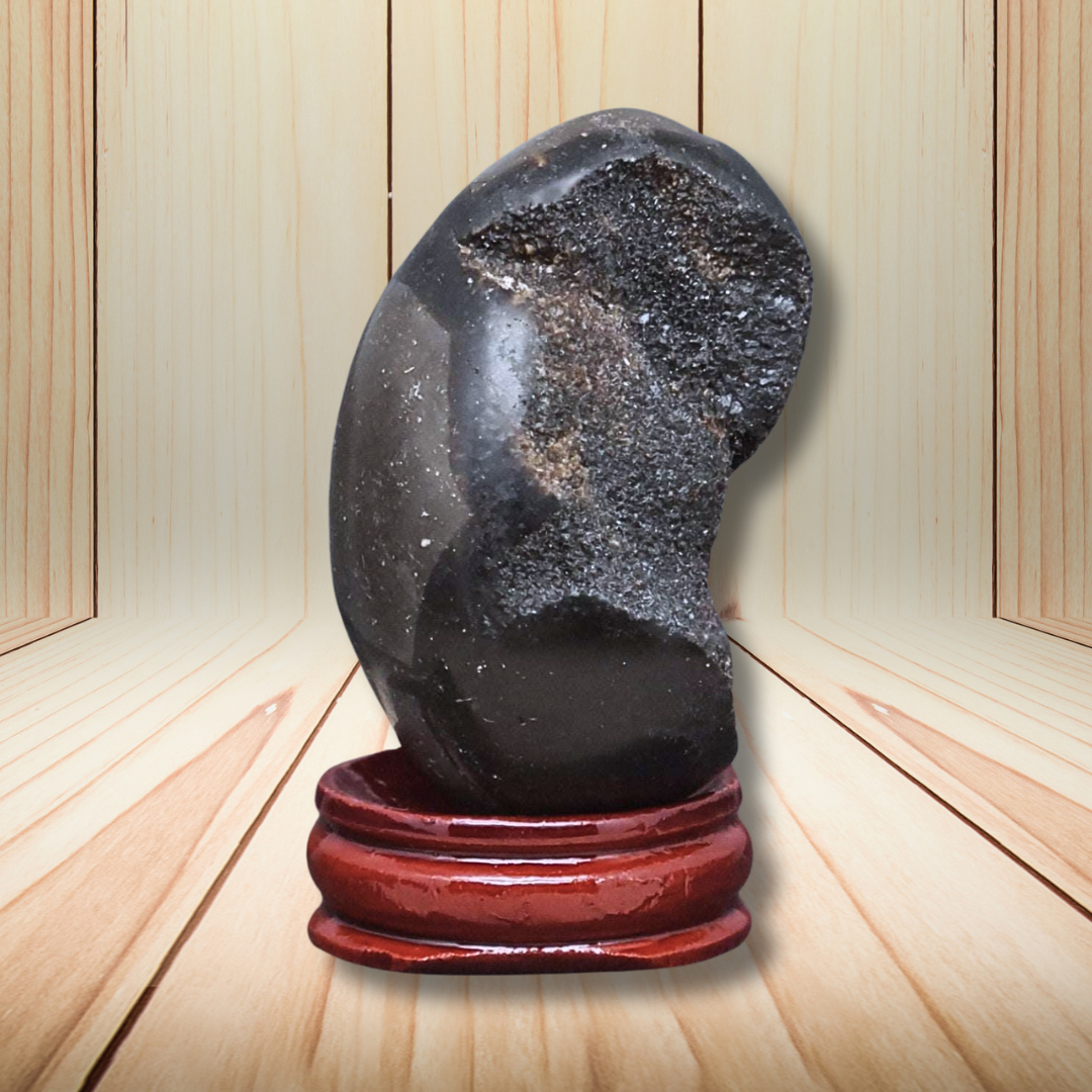 Œuf en Septaria brut et poli 114g (PRGFL588-10) - ENAE Minéraux