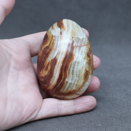 Œuf en Aragonite et Calcite 258g (PRGFL620-6)