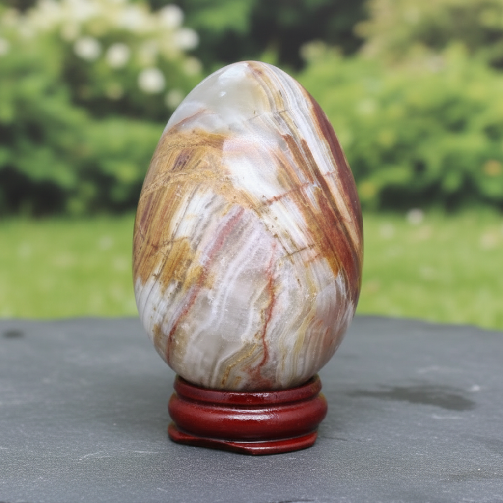 Œuf en Aragonite et Calcite 258g (PRGFL620-6)